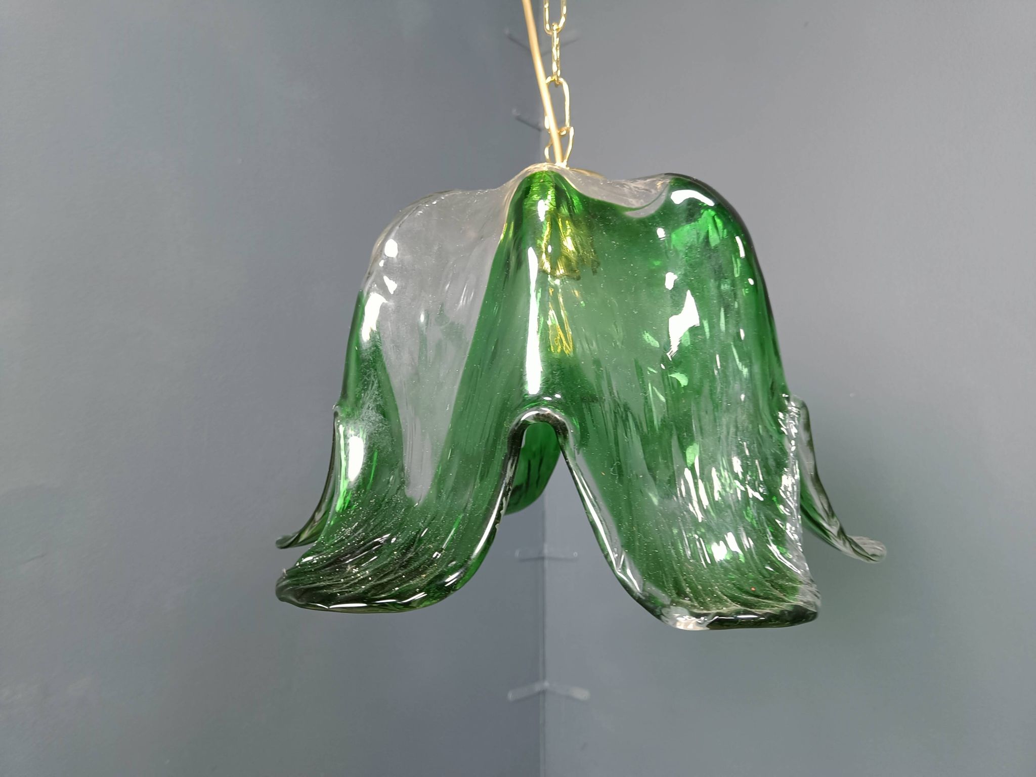 Vintage murano glass pendant light, for Mazzega, 1960s