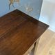 Console table in cherry wood with 3 drawers
