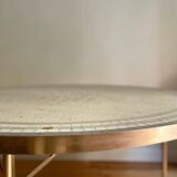 Berthold Müller Mosaic and Brass Table