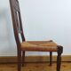 Chauffeuse,chaise basse sculptée XIXe-decor épis de blé