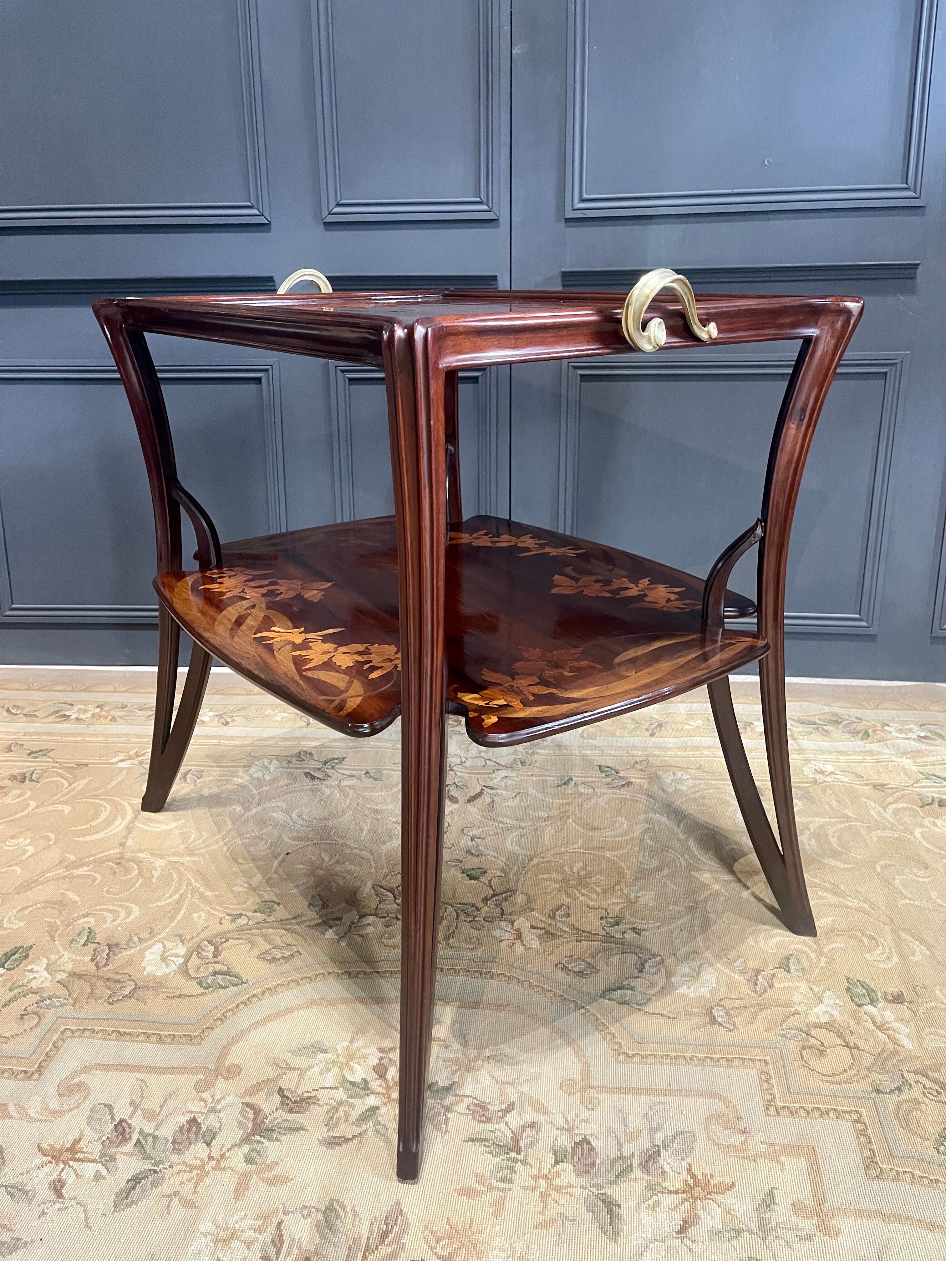 Orchid tea table louis majorelle model olga art nouveau 1900