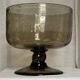 Large vintage 1960s smoked bubble glass bowl from Biot.