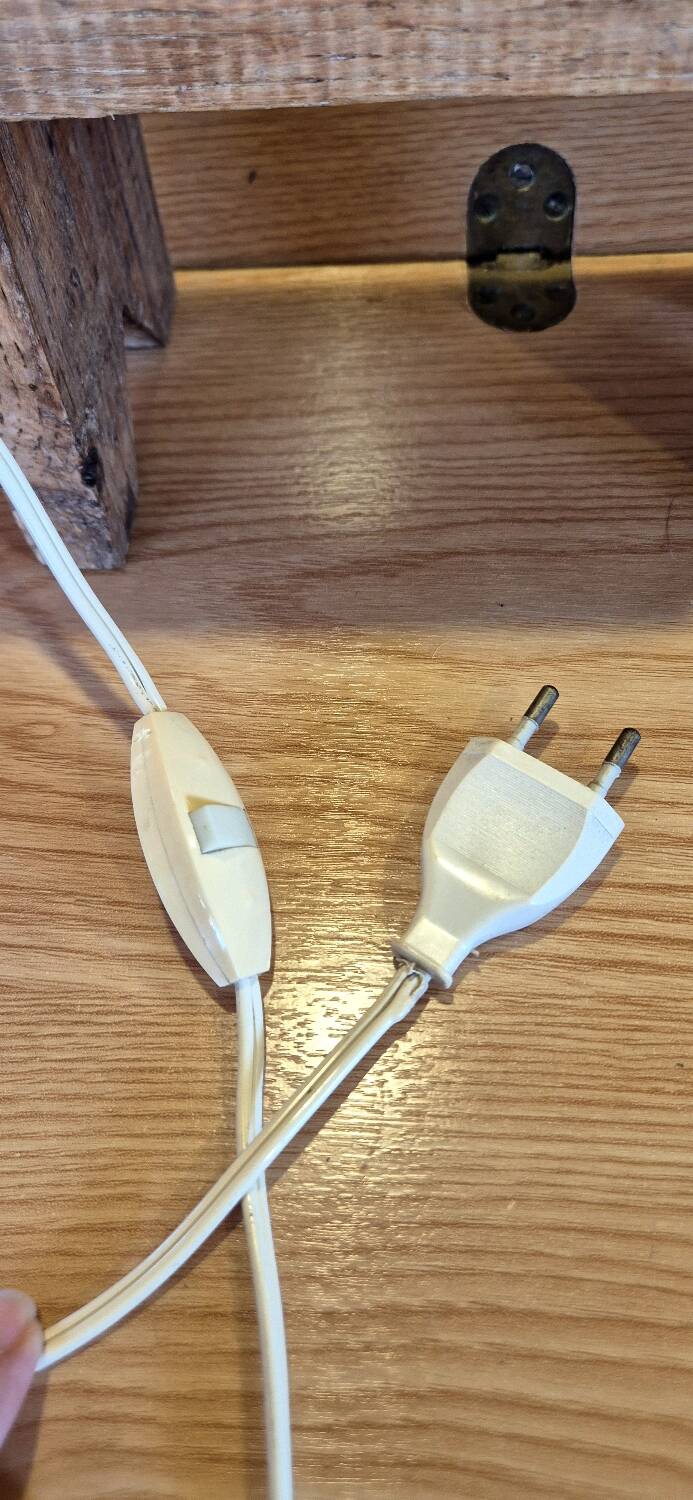 Vintage 70's red desk lamp.