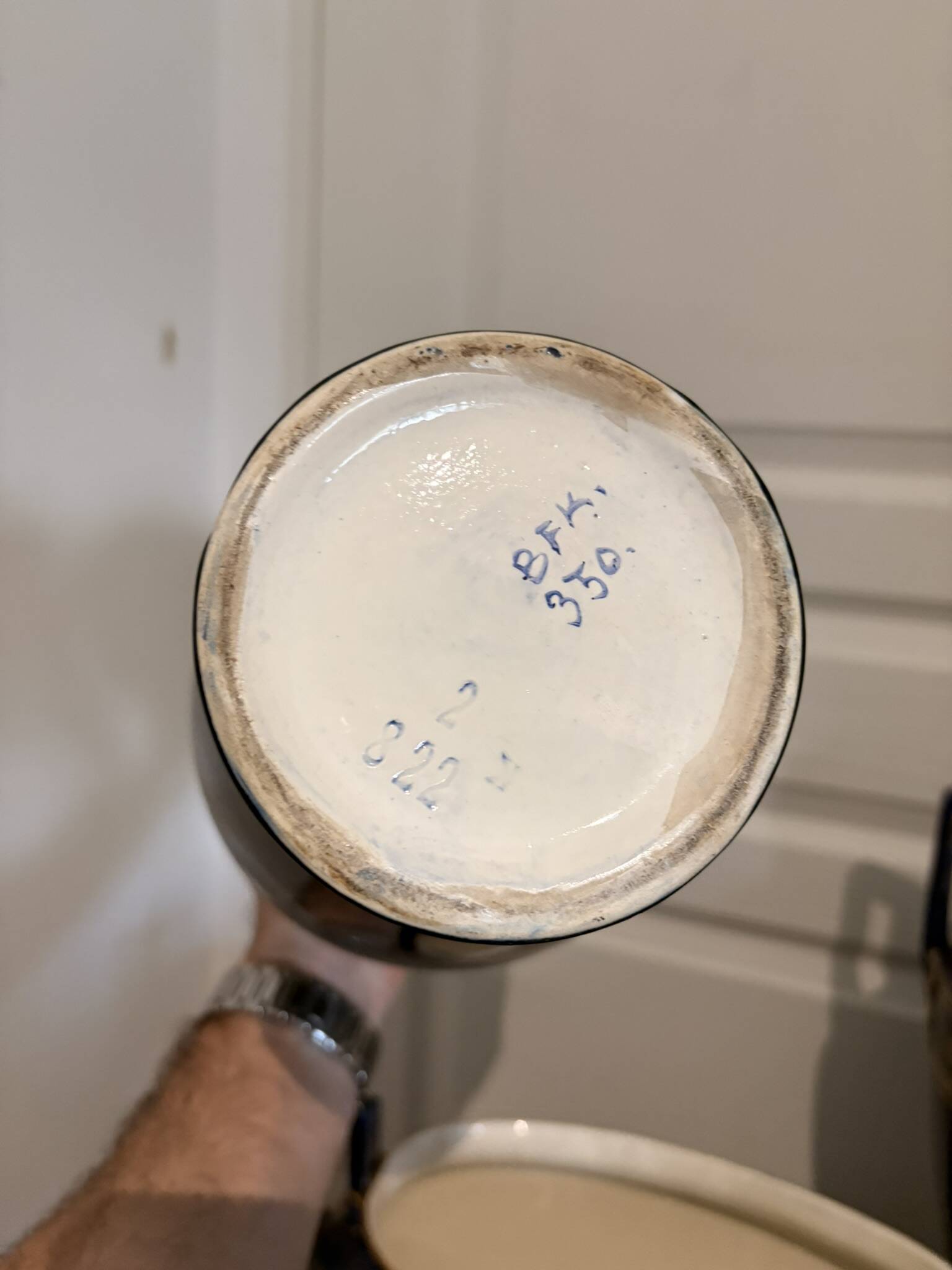 Lot 3 amphora vase boch keramis 1890 bfk fireplace garniture sèvres art deco