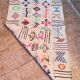 Handmade wool Berber rug – Colourful bohemian Moroccan kilim