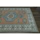 1970s Vintage Turkish Oushak Handmade Wool Cotton Orange  Area Rug 190x275