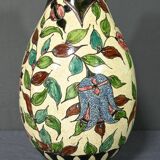 Polychrome Earthenware Vase, signed J.Massier, Vallauris – Early 20th Century