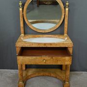 Dressing table in elm burl veneer, Empire period – Early 19th century
