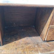 Victorian oak graduated desk – circa 1890-1910.