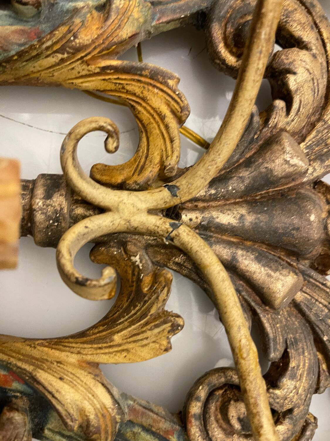 Large Italian Wooden Sconces 1950’s