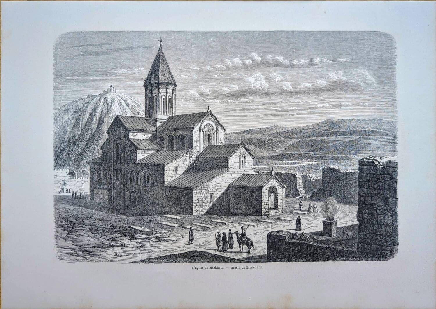 Cathedral of Svetitskhoveli, Georgia. Printed in 1861.