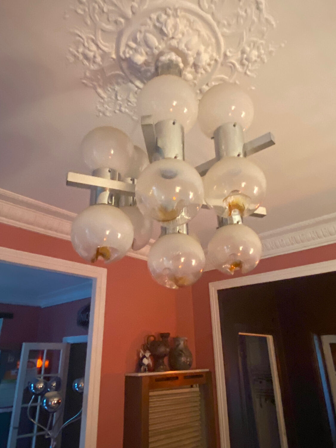 Superb and rare, the other Gaetano Sciolari for Mazzega.