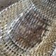 Woven silver-plated metal basket