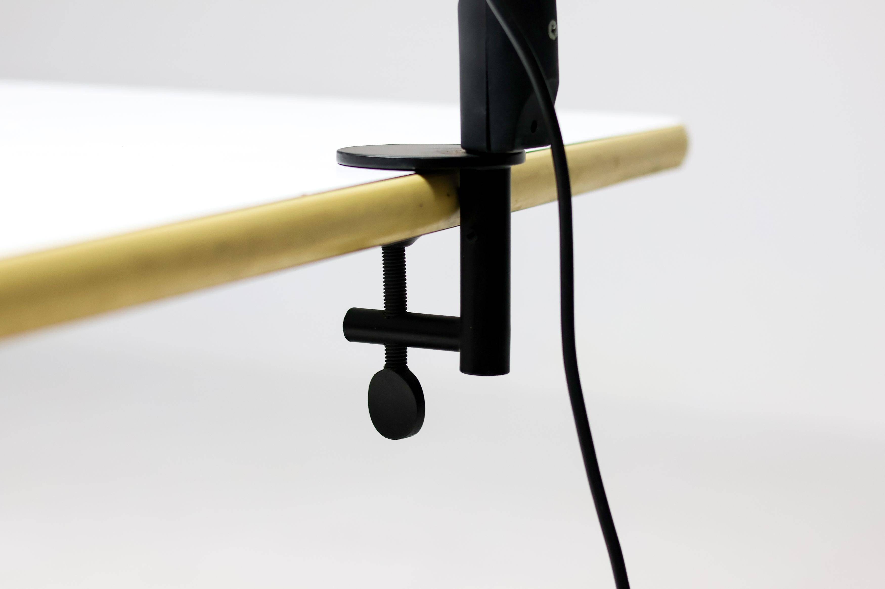 Martinelli Luce Mod. 732 desk lamp with clamp - Italy, 1970