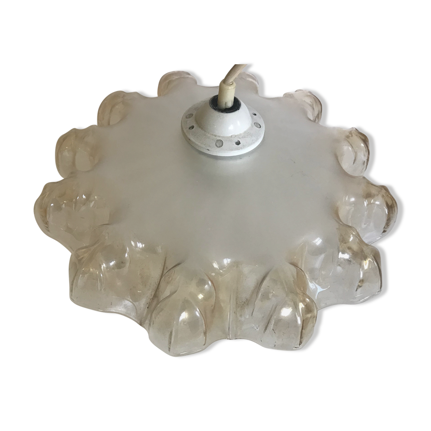 Vintage glass pendant lamp