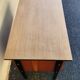 Desk with a beautiful 1960/70 look, 3 drawers + key, black legs