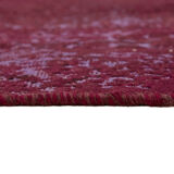 Hand-knotted anatolian one of a kind 1970s 185 cm x 287 cm red wool carpet