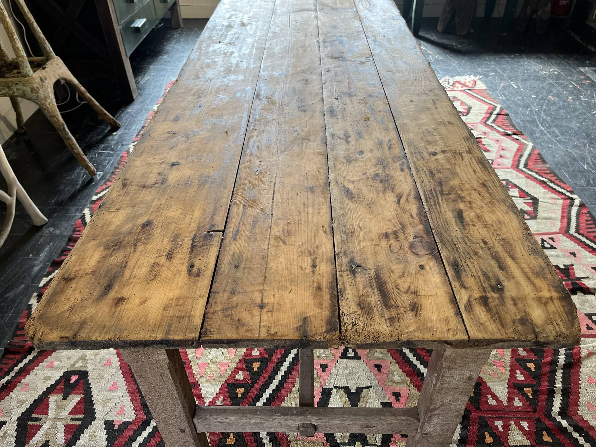 19th-century farmhouse table