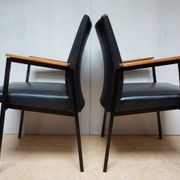 Fauteuils/chaises de conférence au design minimaliste industriel néerlandais du milieu du siècle