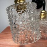 Pair of vintage glass globe wall lights