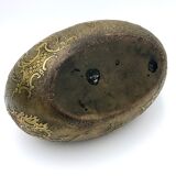 Crystal and copper shuttle cup Léon Ledru Val Saint Lambert