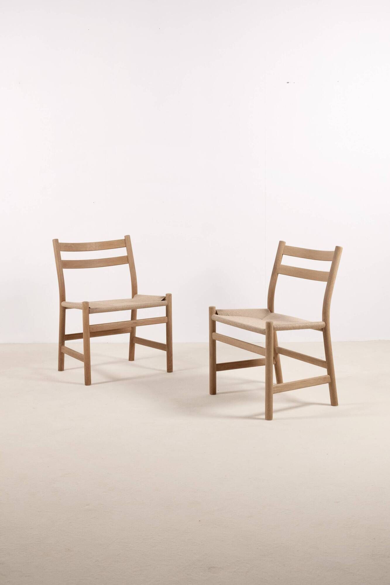6x Hans J. Wegner CH47 in Soaped Oak, Carl Hansen & Søn 1975