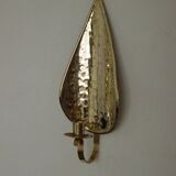 Single mid-century Swedish brass sconce