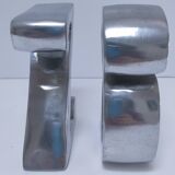 Paire de serre-livres "A" et "Z" en fonte d'aluminium