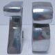 pair of bookends "a" and "z" cast aluminum