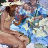 Oil painting on canvas, dimensions: height - 69 cm - width - 82 cm