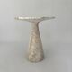 Table d'appoint en silver travertin