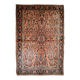 Handmade antique Persian Sarouk rug 3.1' x 5.2' (94cm x 158cm) 1920s