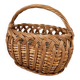 Petit panier en osier tressé ovale