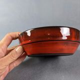 Gérard Hofmann Vallauris, manganese red cup, signed, 50s