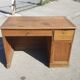 Old wooden administration office with sliding shelf