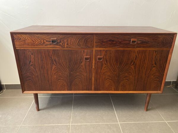 Enfilade scandinave en palissandre 2 tiroirs de Eric Brouer pour Mobelfabrik 1970