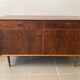 Scandinavian enfilade in rosewood with 2 drawers by Eric Brouer for Mobelfabrik 1970.