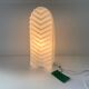 Vintage Fabbian Italy Passarola Lamp Murano Marble Glass Rare Chevron