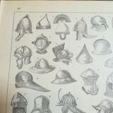 Lithograph on helmets from 1928