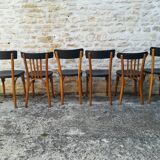 12 mismatched bistro chairs