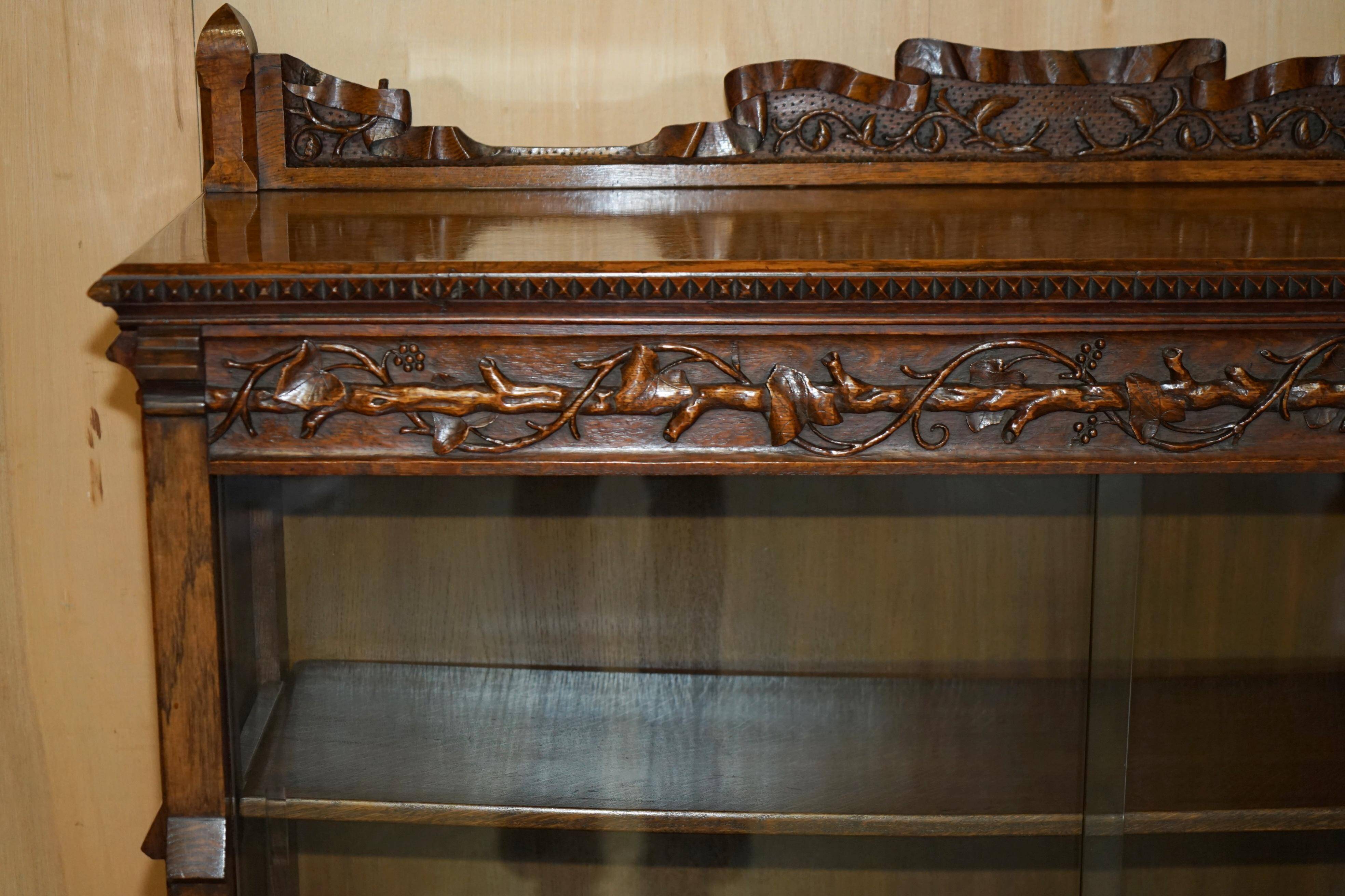 Gothic Revival library hand-carved by Pugin