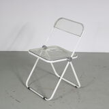 "Plia" folding chair from the 1970s by Giancarlo Piretti for Castelli, Italy.