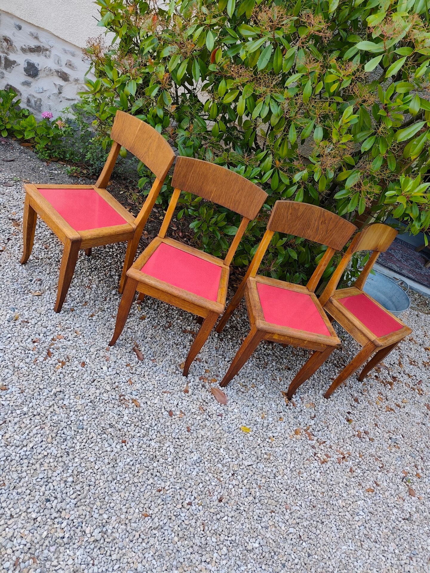 Ensemble de 4 chaises vintage