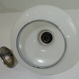 Suspension opaline /plafonnier/vintage