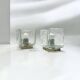 Vintage 70s Handmade Murano Ice Glass Wall or Ceiling Lamps by Toso