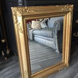 Golden antique mirror