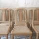 6 chaises cannées art déco rénovées