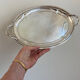 Silver metal tray early twentieth century