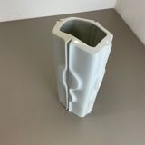 Large Op Art Vase Porcelain German Vase by Fürstenberg Ceramics, Germany, 1970s