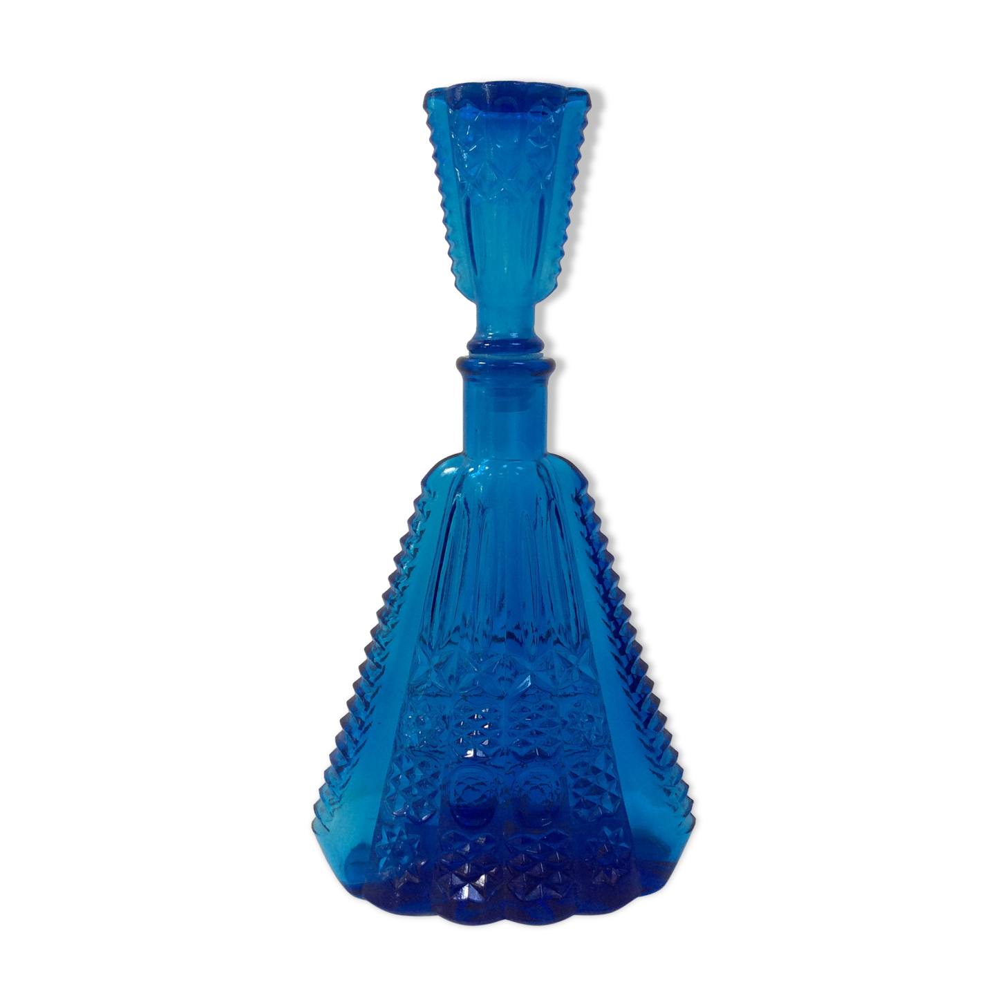 Blue decanter